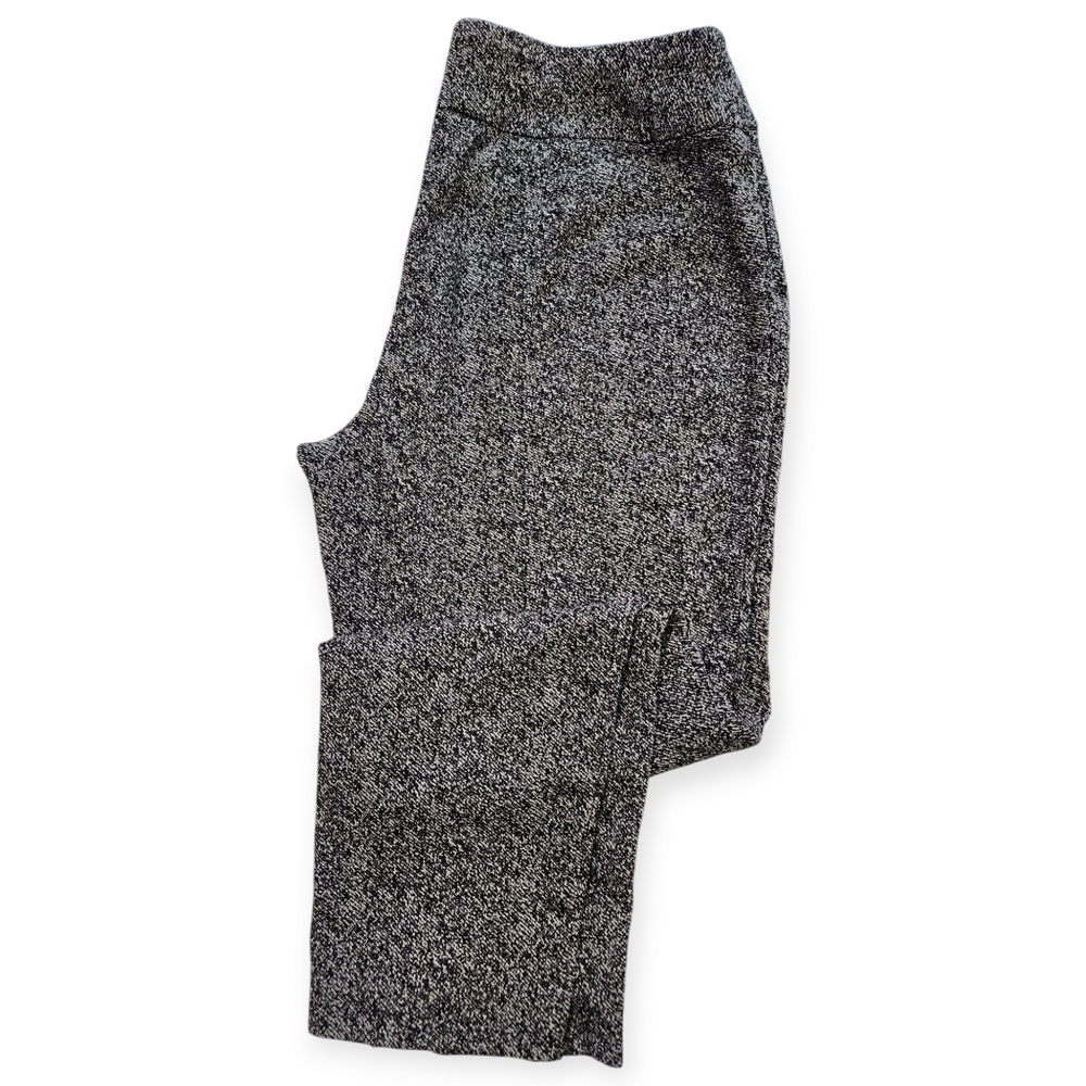 Cato Black and White Ankle Cropped Pants